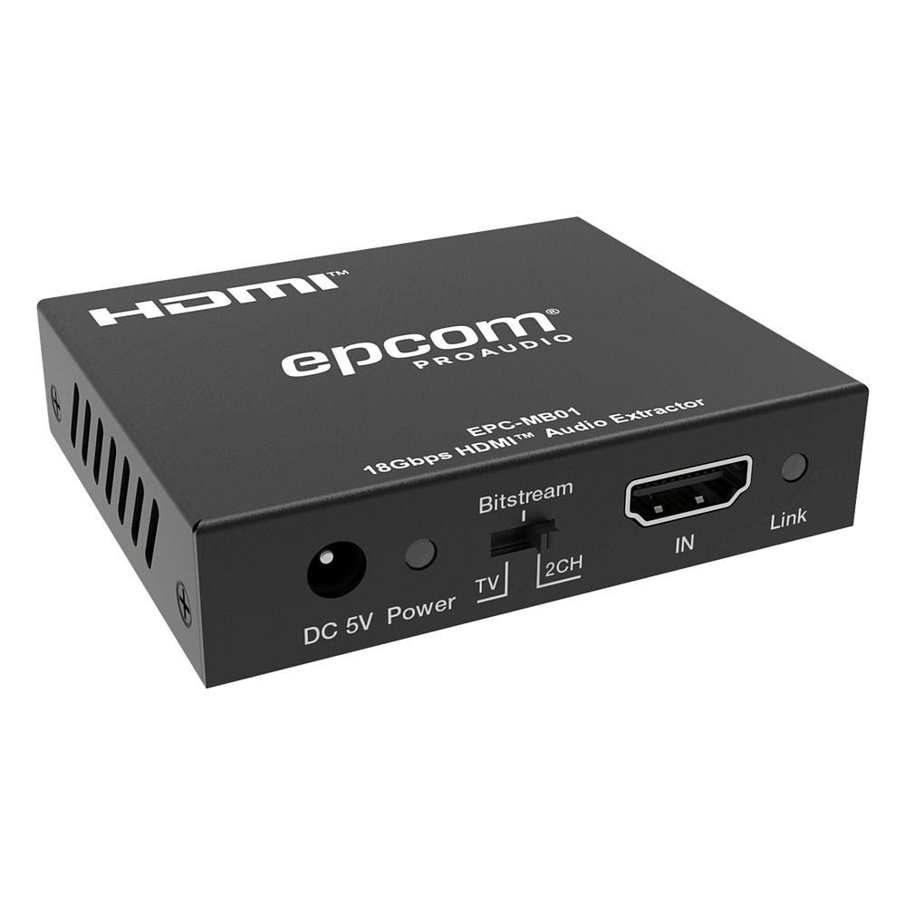 Extractor de Audio HDMI | 18 Gbps | HDCP 2.2 | Resolución 4K2K@60Hz | YUV444 | HDR 10 bits |Audio Óptico y Estéreo L / R