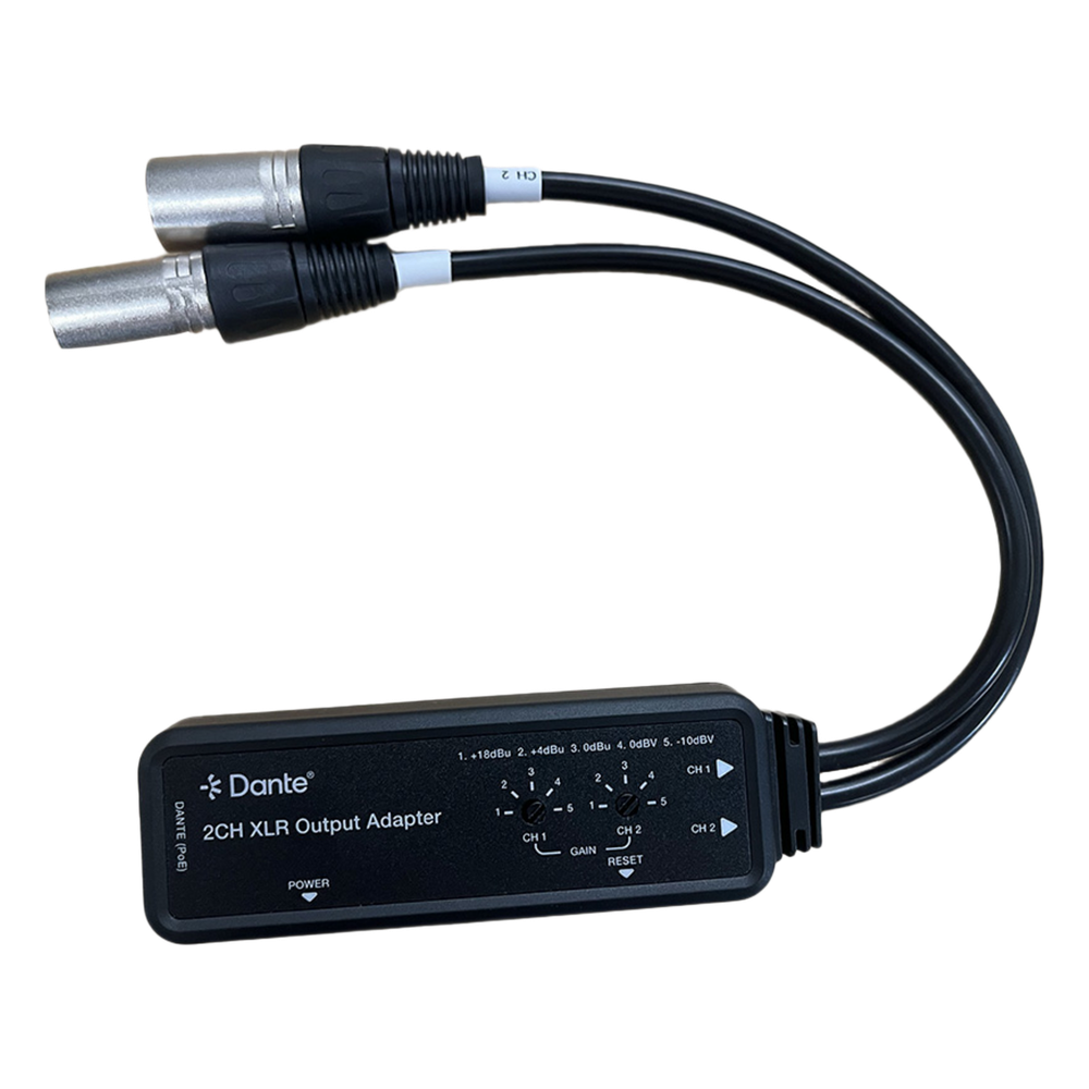 Extensor de Audio Dante® 2CH XLR Output Adapter