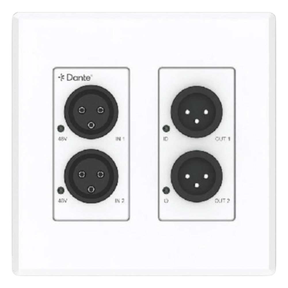 Extensor de Audio Analógico XLR a Dante® 2 Salidas