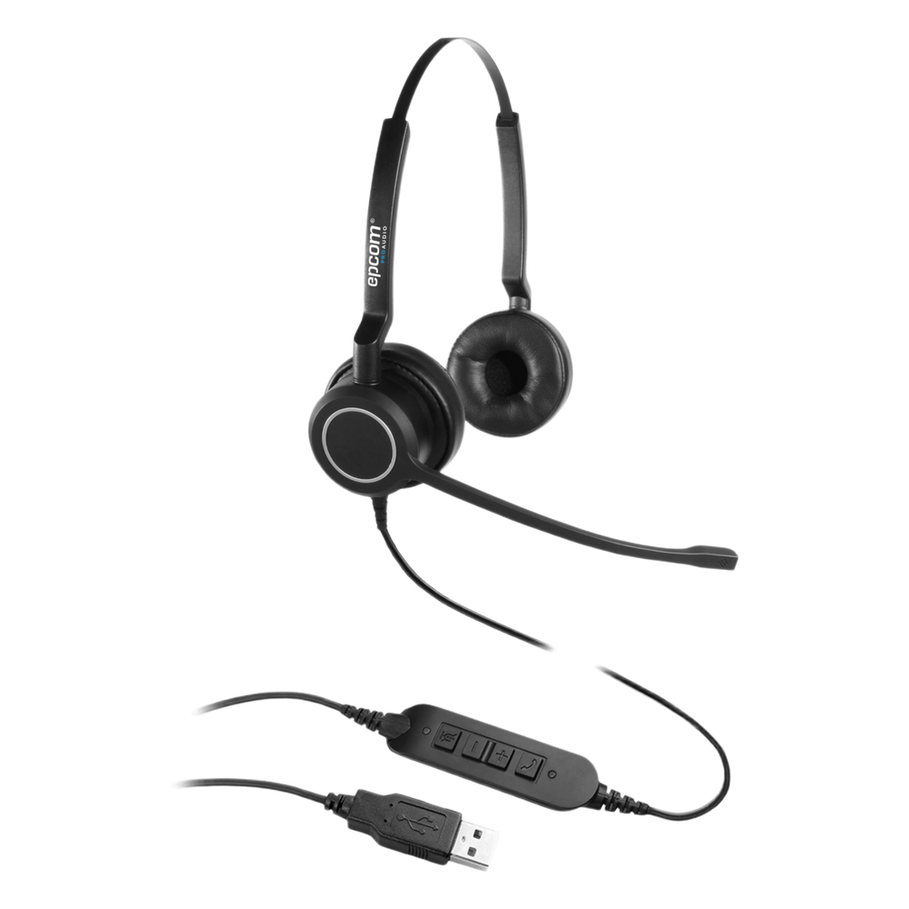 Audífonos USB de Diadema ESTÉREO con Audio HD