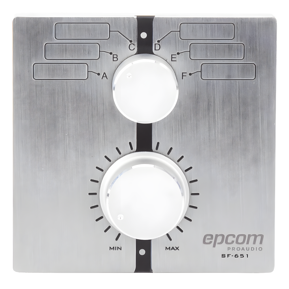 Control de Volumen Remoto con Selector de canales