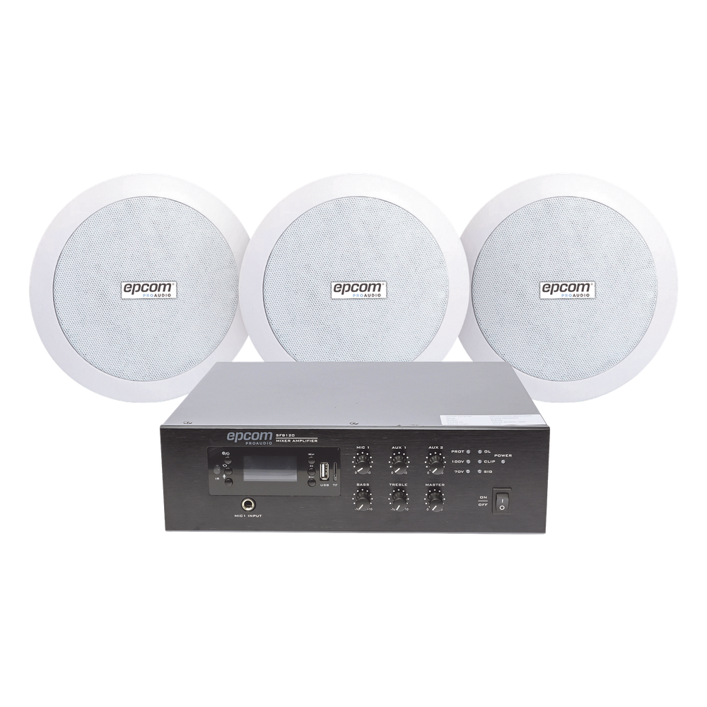 Kit de amplificador 120 W, 70 / 100V