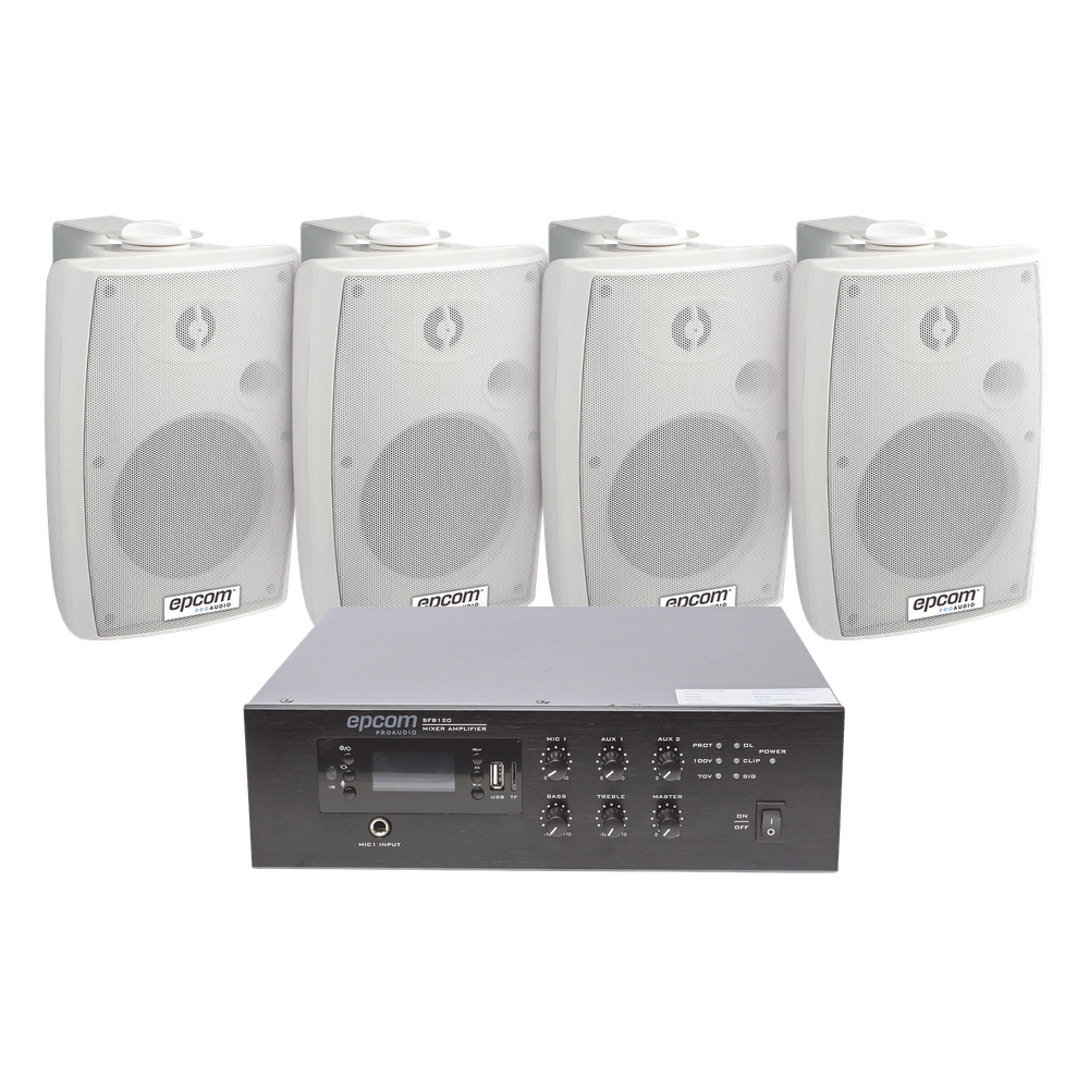 Kit de amplificador 120 W, 70 / 100V