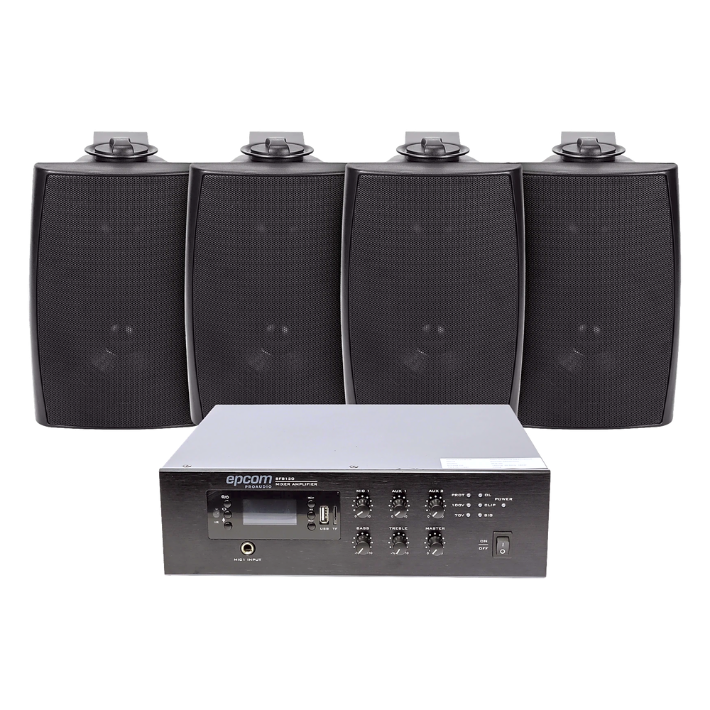 Kit de amplificador 240 W, 70 / 100V