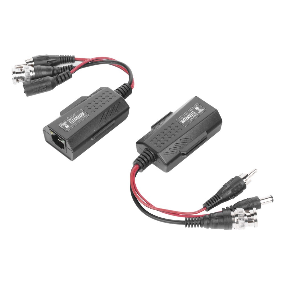 Kit de transceptores activos, envía alimentación 12V Cat5e