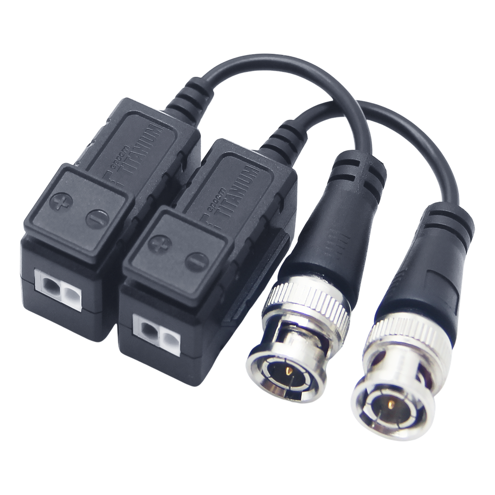 Kit de Transceptores (Baluns) con Terminal PUSH SUPERIOR, protección DE SOBRECARGA INTEGRADO, Resolución 4K, Cable flexible COAXIAL Blindado / COAXITRON / AUDIO POR COAXITRON / Conector 100% COBRE / Calidad PREMIUM