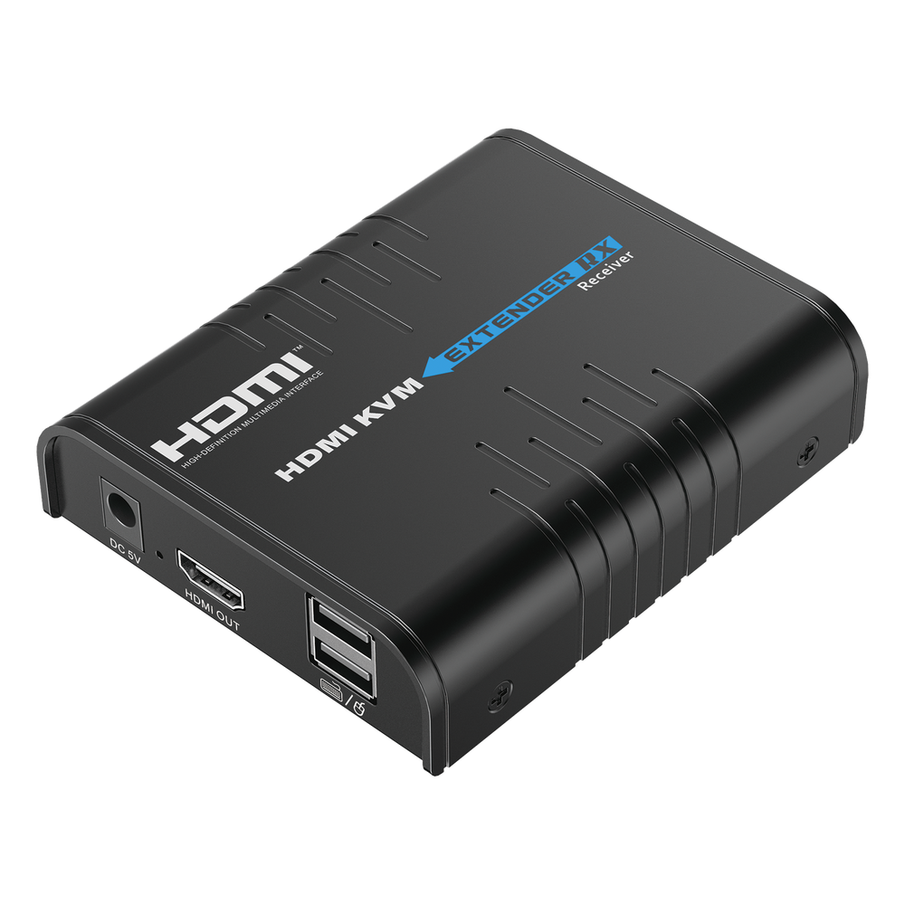 Receptor Compatible para Kits TT373KVM4.0 | Resolución 1080P @ 60 Hz | Soporta STP y UTP CAT6 | Control IR | Compatible con Switch Gigabit para control KVM múltiple