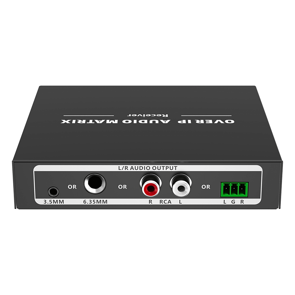 [TTMOIPARX] Extensor de Audio sobre IP | PCM 2.0 | 120 m | Matriz Flexible 1 a 1 / 1 a N / N a N | Interfaces Profesionales | Protección ESD | Solo Receptor