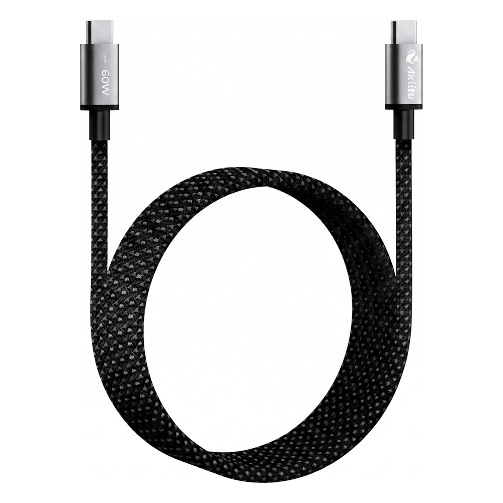 [AK-PAC6B-N-1.5M] Cable de Carga USB-C a C 1.5 m (4.92 Pies)