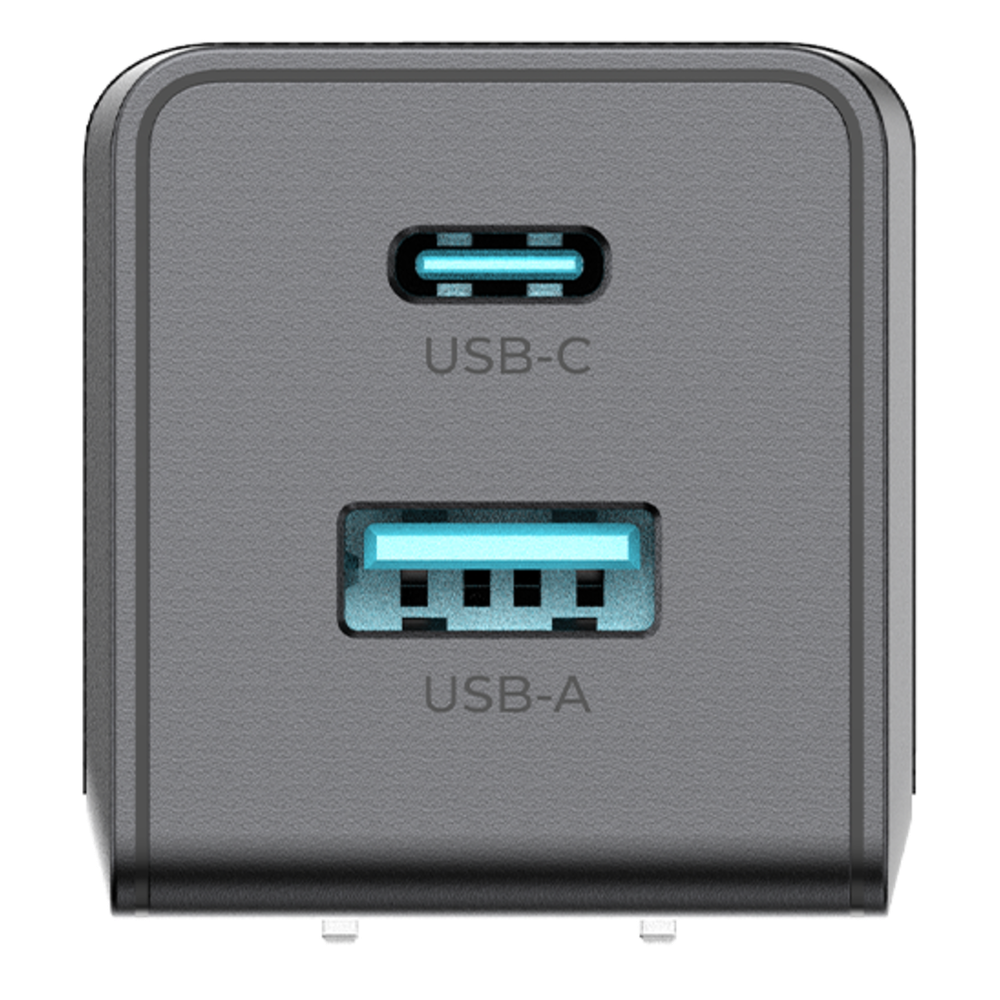 [AKPAG35PN35W] Cargador GaN III 35W / USB-C PD 35W + USB-A 22.5W / Doble Puerto Simultáneo / PD3.0 PPS QC4.0 AFC SCP FCP / Diseño Plegable de Bolsillo / Protección Integral 6 Capas
