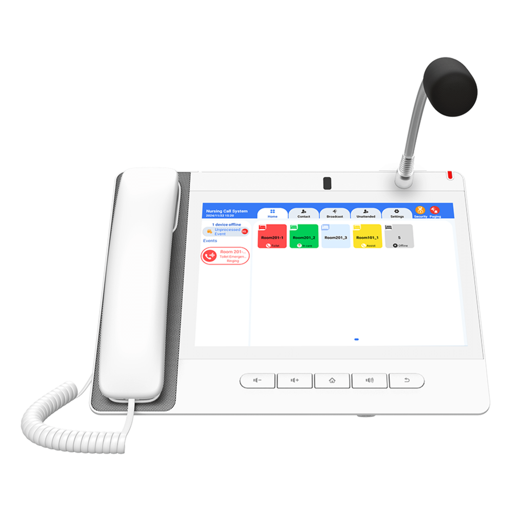 Teléfono IP 20 líneas, PoE, Wi-Fi, Bluetooth
