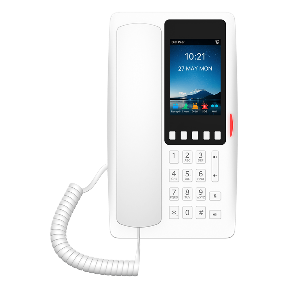 [H6WW] Teléfono IP 2 Líneas, PoE, Wi-Fi 6, 3.5"