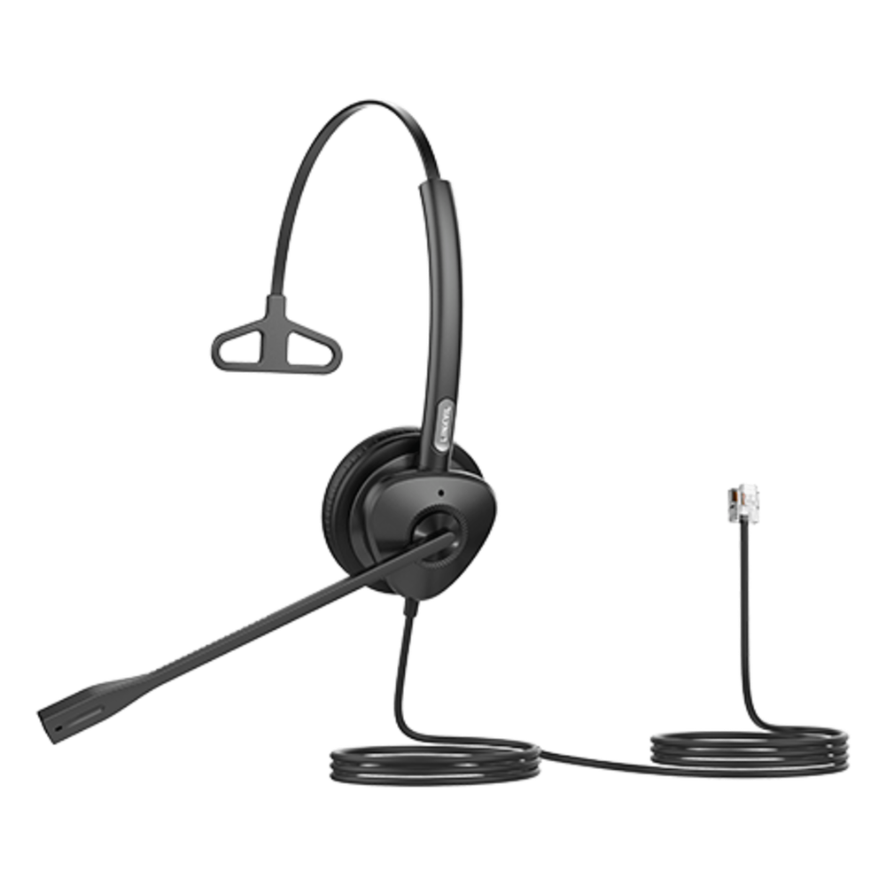 Diadema Monoaural con Audio HD y Brazo Ajustable de 260°