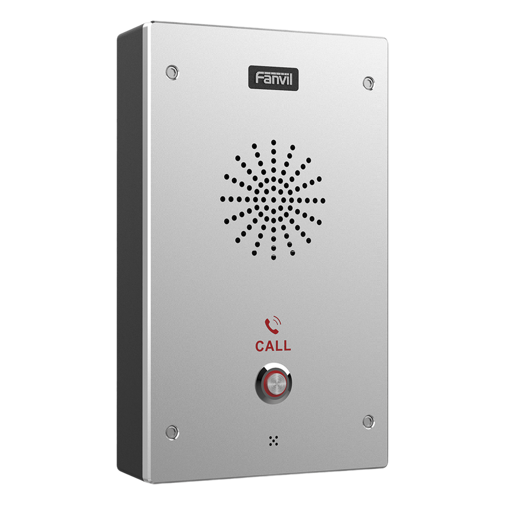 [I16S] Intercomunicador IP, 2 líneas SIP, 2 relevadores con botón para llamada, anti-vandálico, IP65 e IK10, PoE
