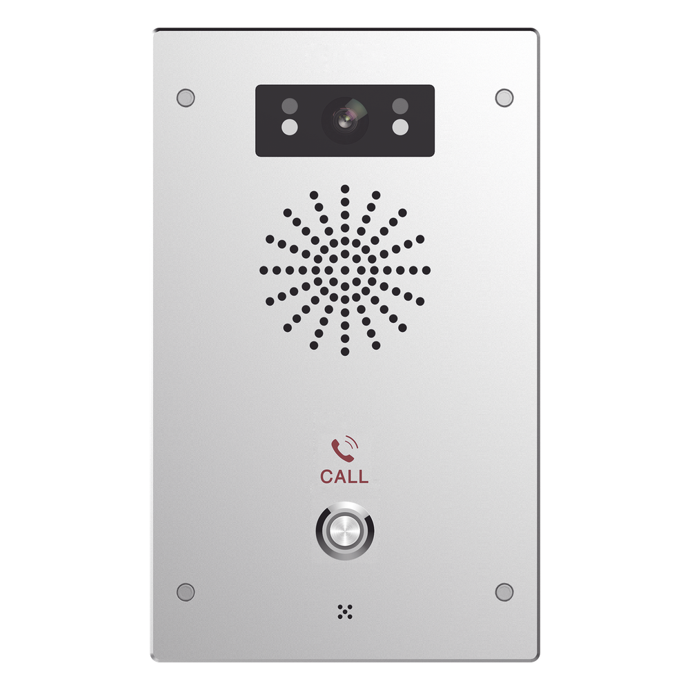 [I16SV] Video Intercomunicador IP / 2 Líneas SIP / Cámara 2MP 1080p / 2 Relevadores / ONVIF / IP65 e IK10 / PoE 802.3af / Audio HD / Visión Nocturna IR / -40°C a 70°C