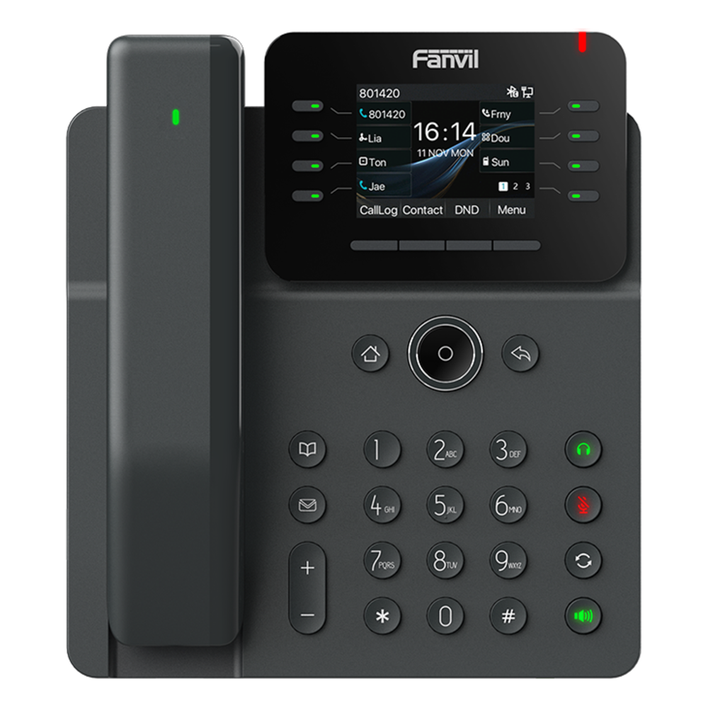Teléfono IP 12 Líneas, PoE, Bluetooth, 2.8"
