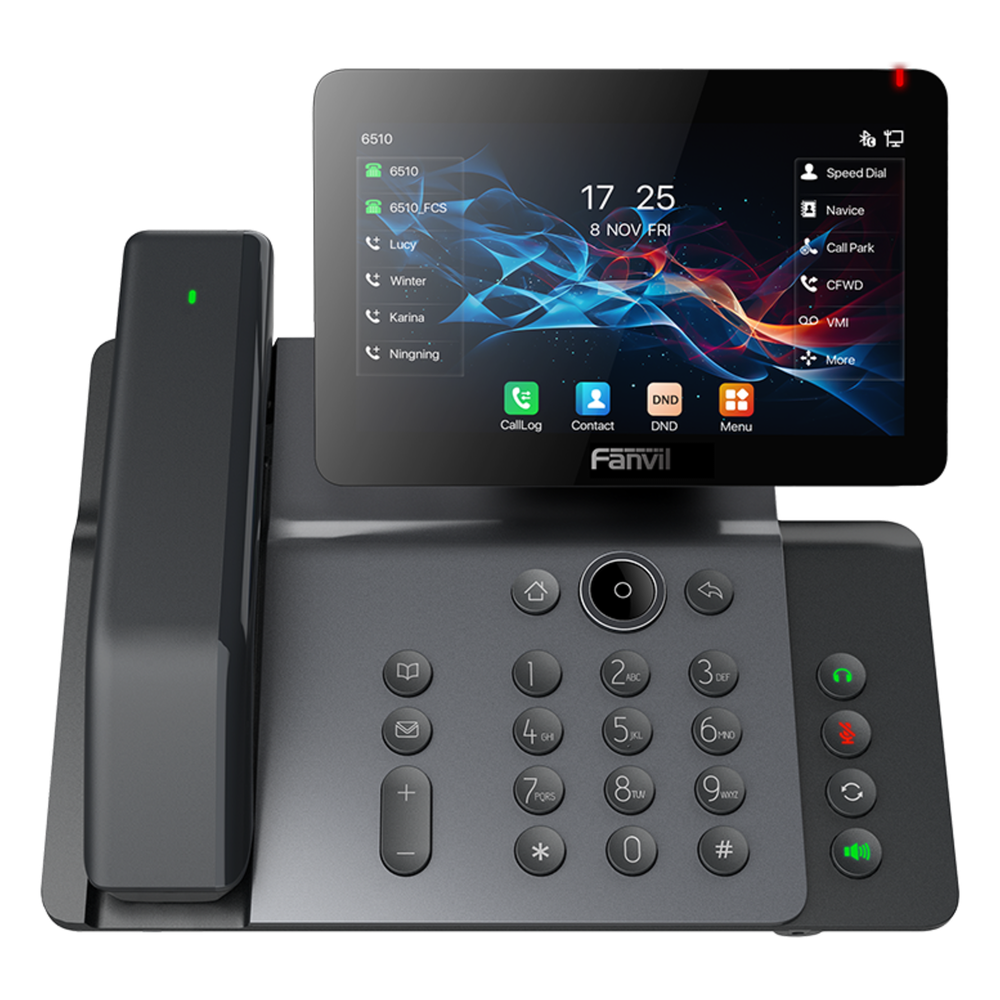 [V66-PRO] Teléfono IP 20 Líneas, PoE, Wi-Fi 6, Bluetooth, 7"
