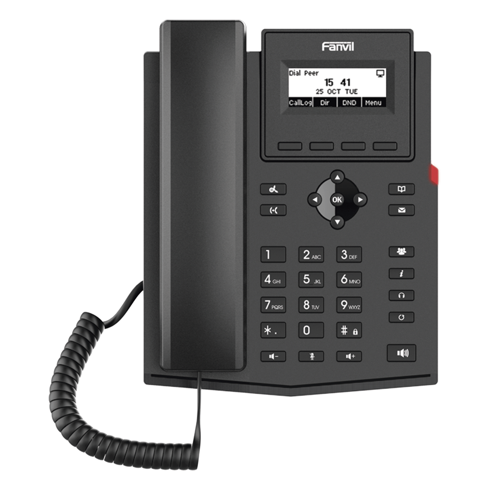 [X301P] Teléfono IP 2 Líneas, PoE, 2.3"