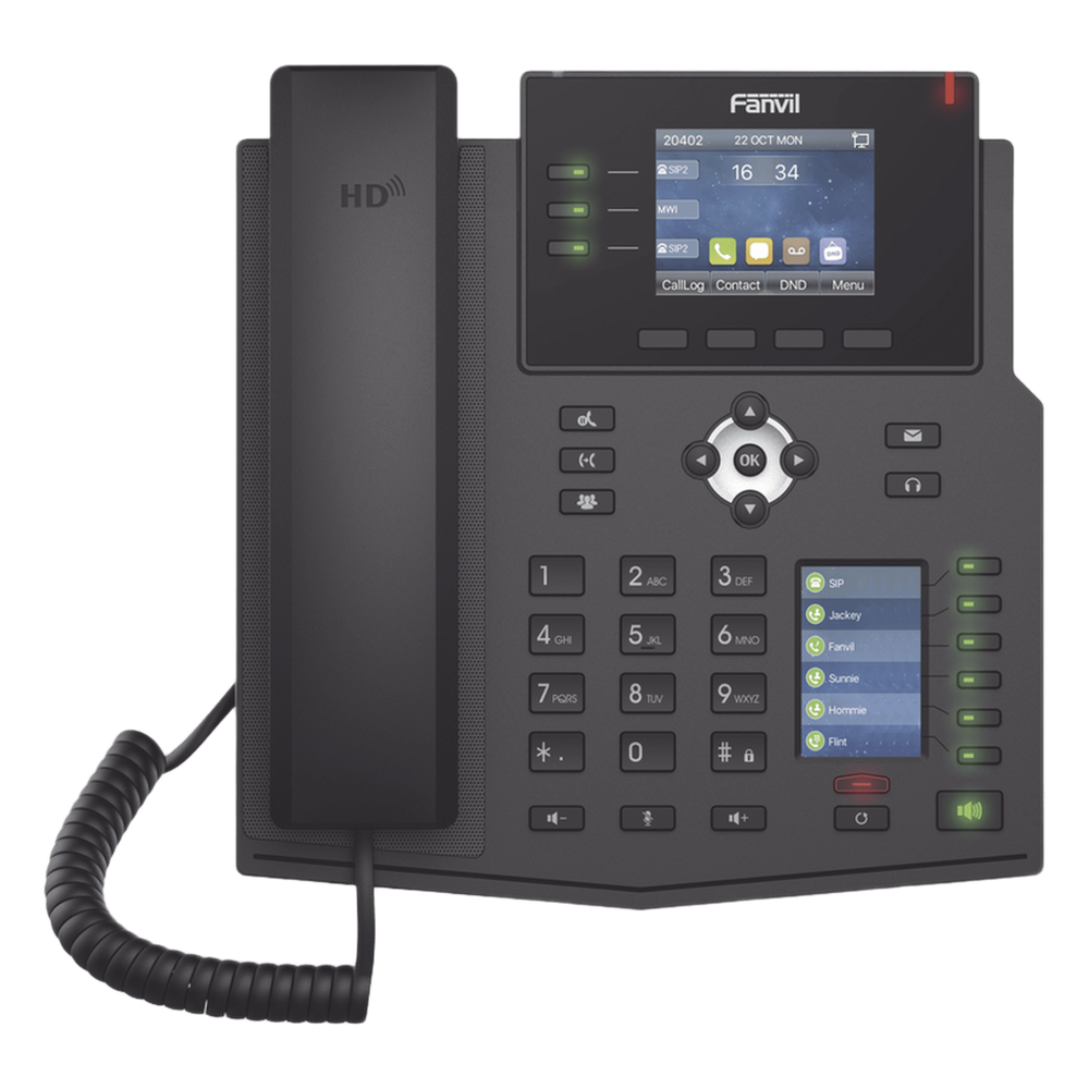 Teléfono IP 12 lineas, PoE
