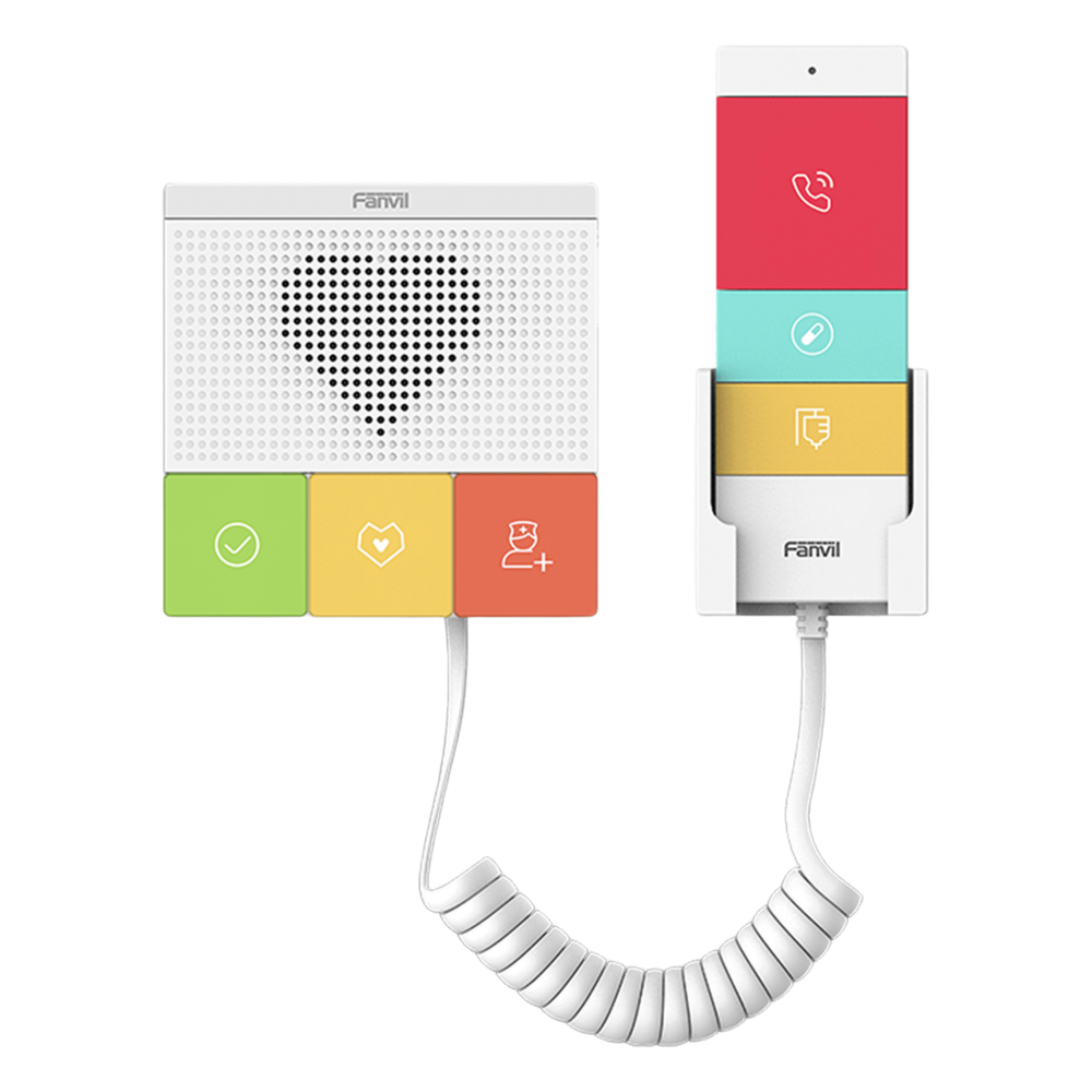Intercomunicador SIP Wi-Fi para Hospital / Asilos, 6 botones, antibacterial, 1 Relevador integrado