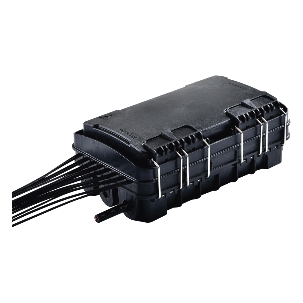 Caja de Distribución de Fibra Óptica IP65, exterior, negro