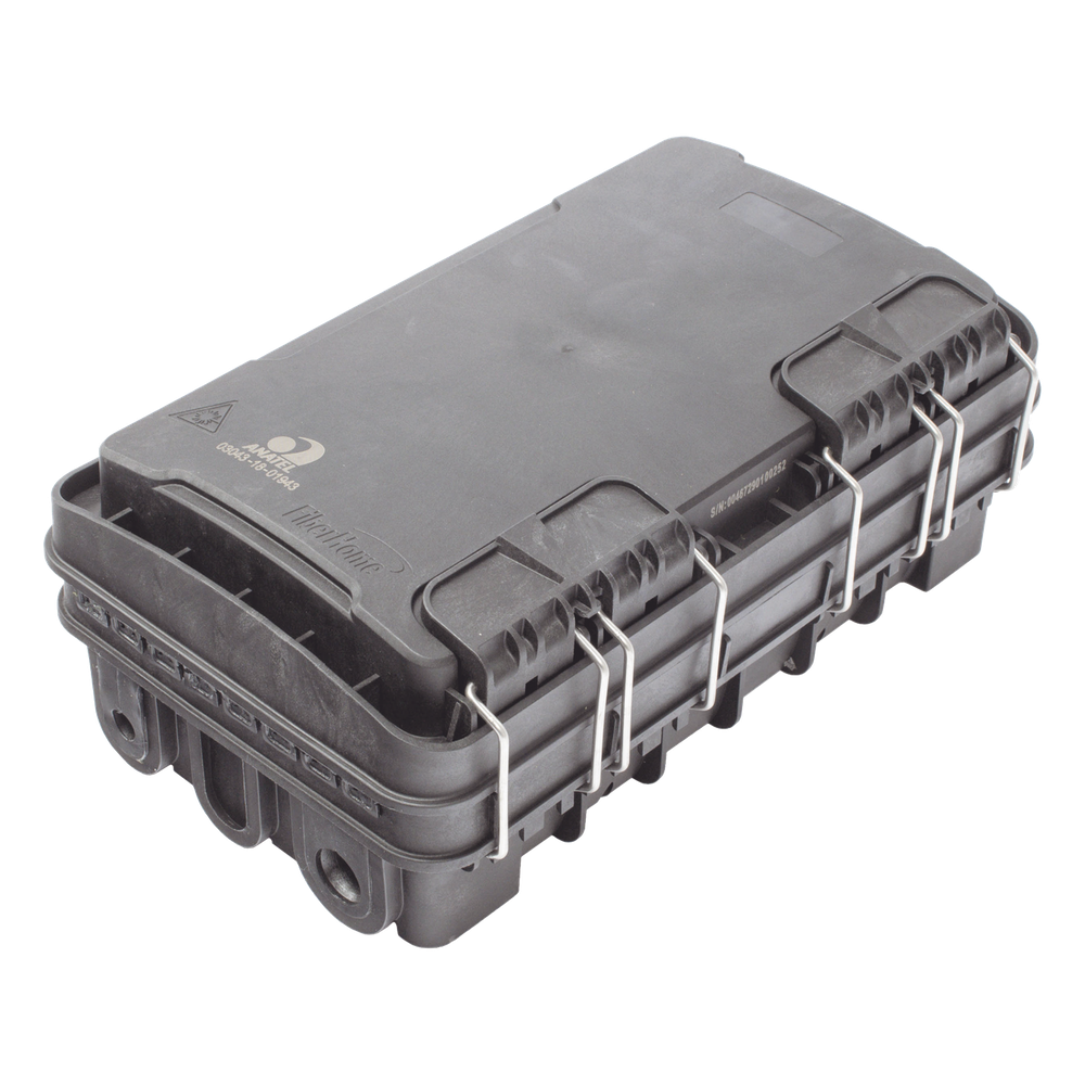 Caja de Distribución de Fibra Óptica IP65, exterior, negro