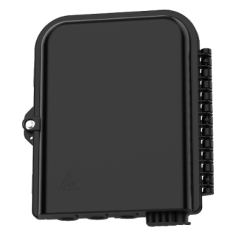 Cierre de Empalme para 24 fusiones de fibra óptica, Interior / Exterior, con 8 acopladores SC / APC y splitter 1x8 SC / APC Incluido, IP65, 3 Puertos para Fibra Troncal o Distribución