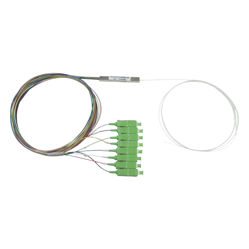 Splitter de fibra óptica 1x8, SC / APC