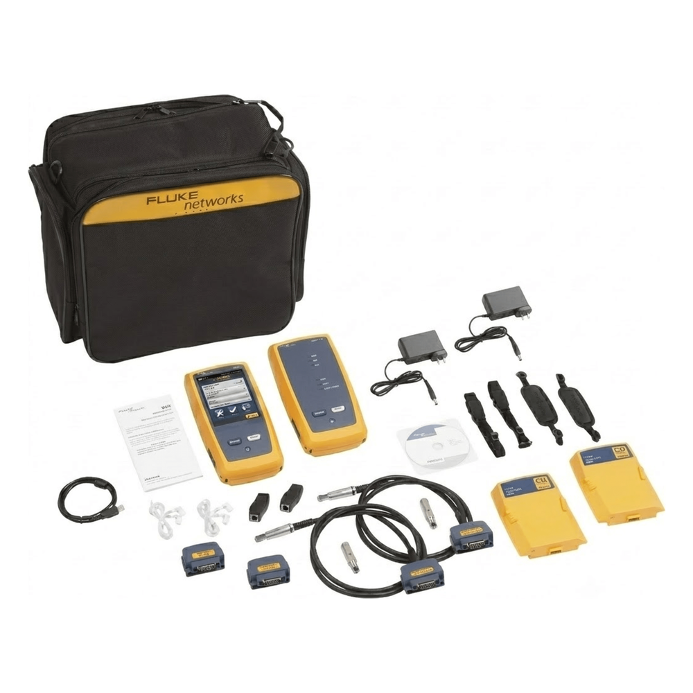 Certificador DSX-8000 para Cable de Cobre Cat5e, Cat6, Cat6A y Cat8, Precisión de Nivel VI / 2G (2 GHz), Con WiFi Integrado y Pantalla LCD de 5.7 Pulgadas (14.48 cm), Versión Internacional