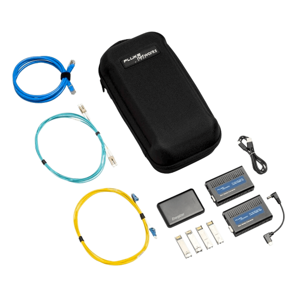 [FMC-10G] Convertidor de Medios de Fibra para LinkIQ de 1 Gb / s y 10 Gb / s / Ping y Diagnóstico Switch / Bolsa de Transporte