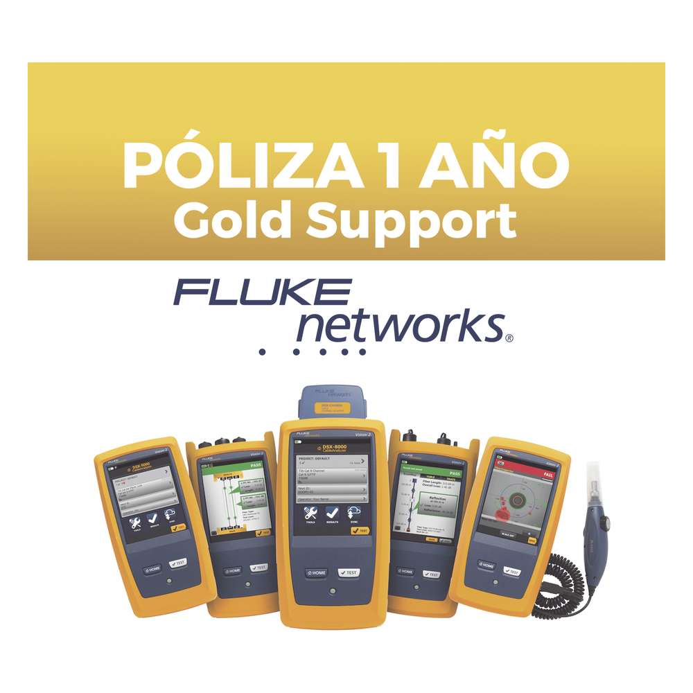 [GLD-DSX-8000QI] Poliza de 1 Año de Soporte Gold para Certificador DSX2-8000QIINT