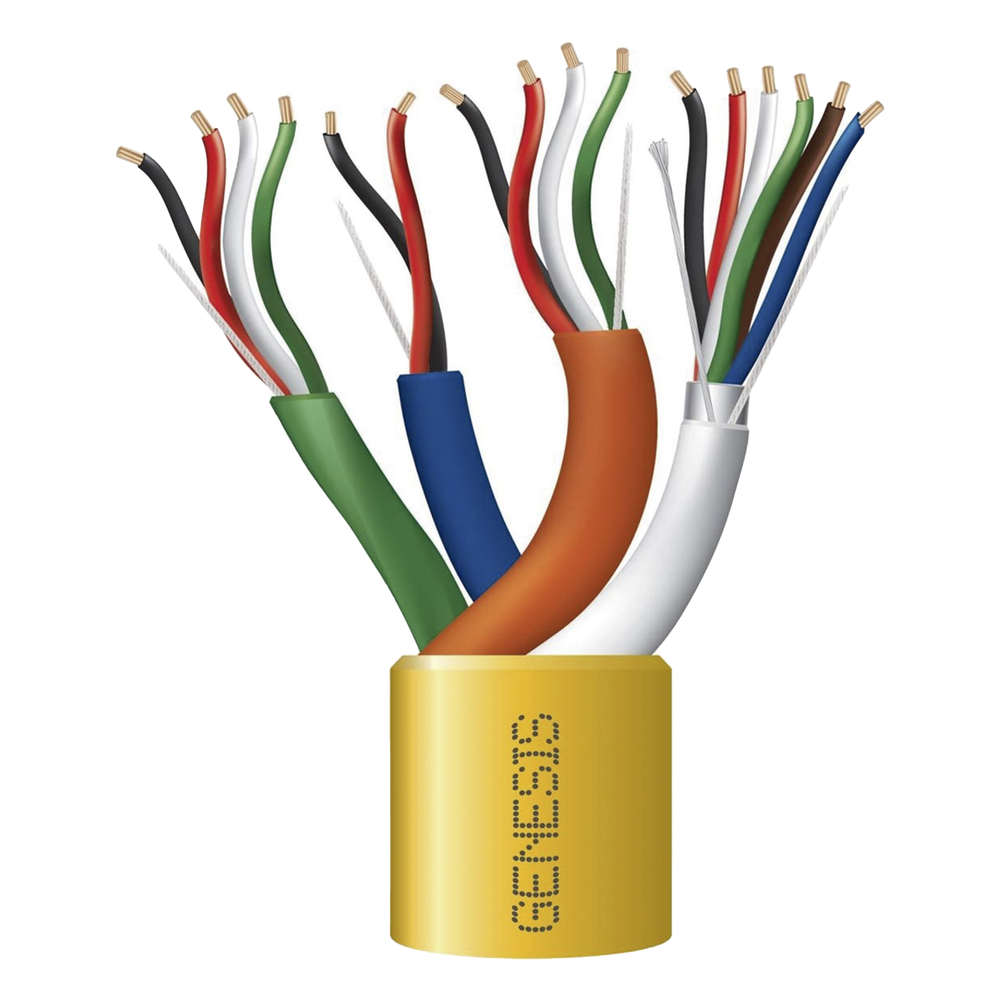 Carrete de Cable de 305 m (1000 Pies) 6X22 AWG, amarillo