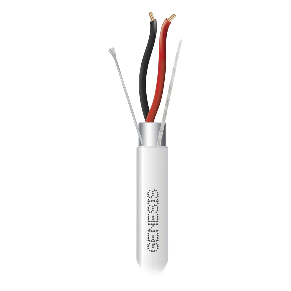 Bobina de cable para alarma 305 m, 2X22 AWG, blanco