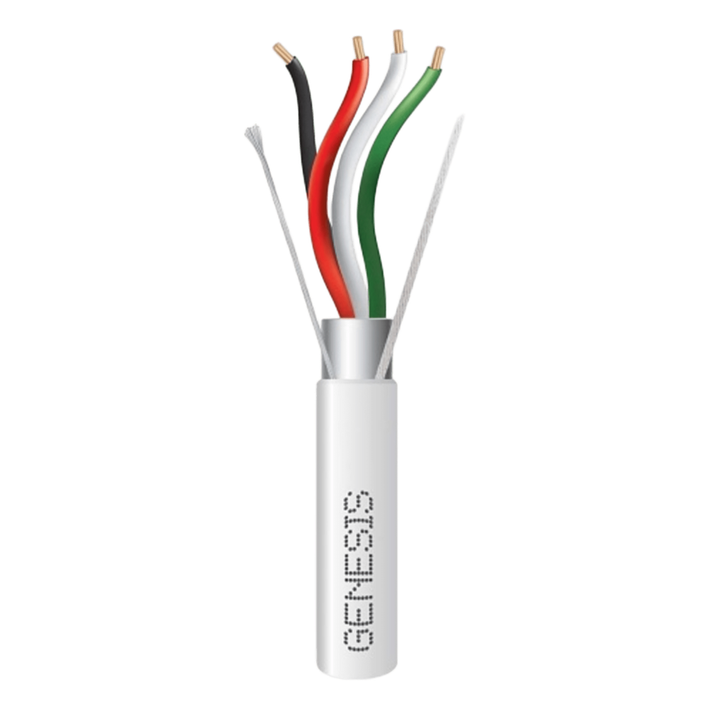 Carrete de 305 m (1000 Pies) de Cable 4X14 AWG, blanco