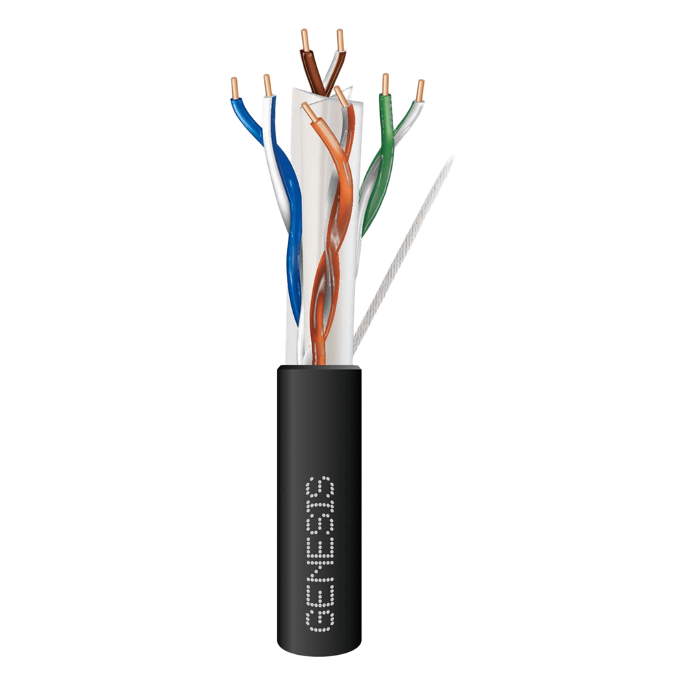 Bobina de cable Cat6 305 m, negro