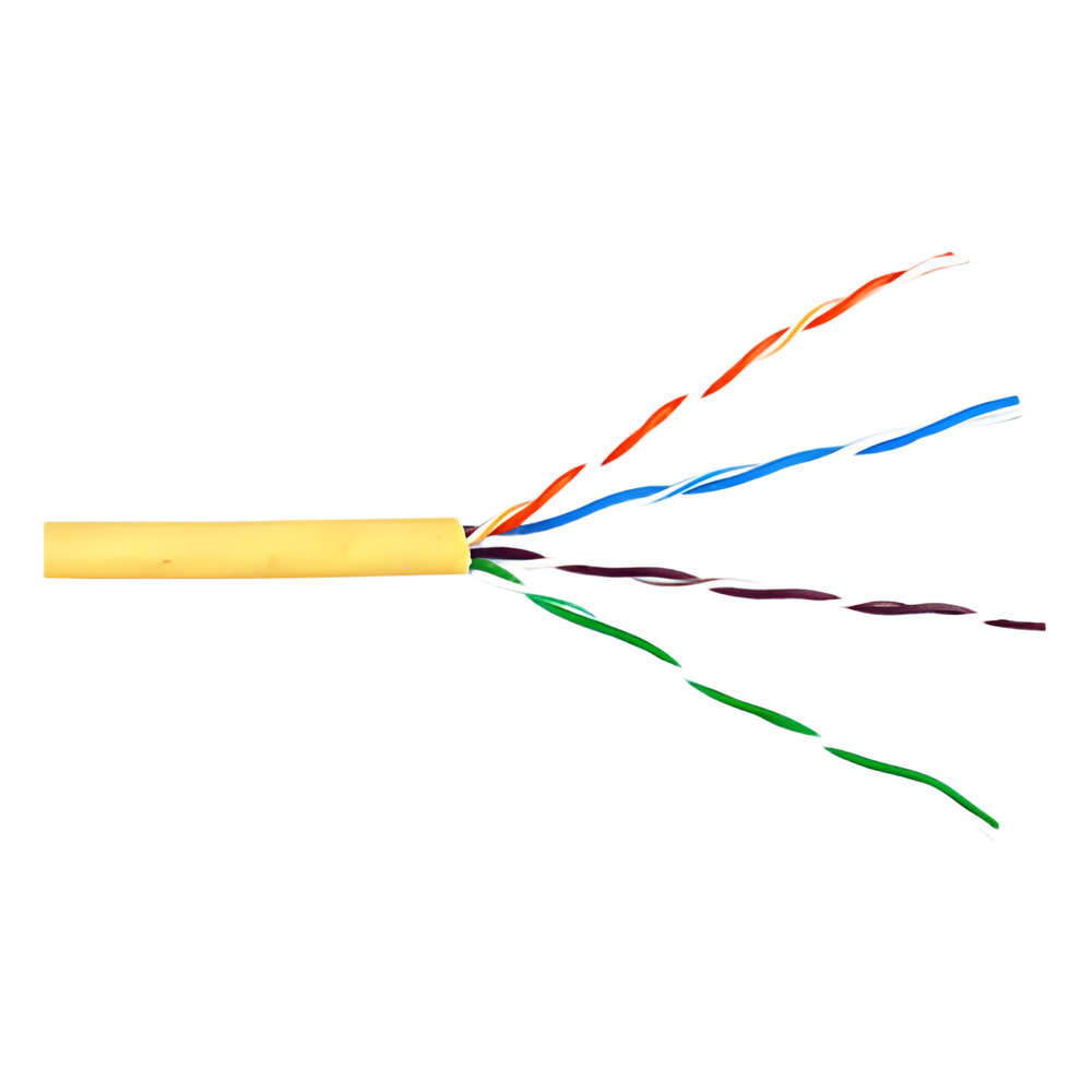 Bobina de cable Cat6 305 m, UTP, amarillo