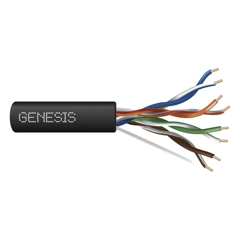 Bobina de cable Cat6 305 m, UTP, negro