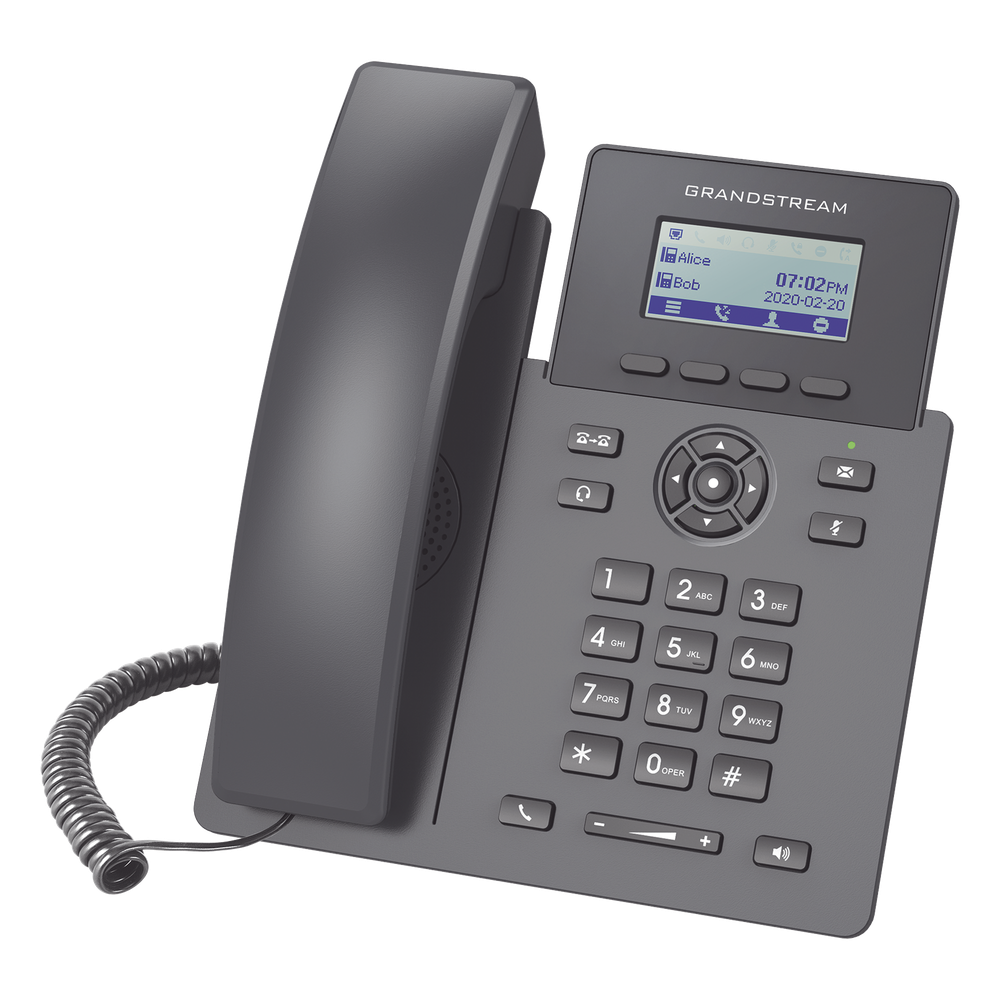 Teléfono IP Grado Operador, 2 líneas SIP con 2 cuentas, PoE, codec Opus, IPV4 / IPV6 con gestión en la nube GDMS
