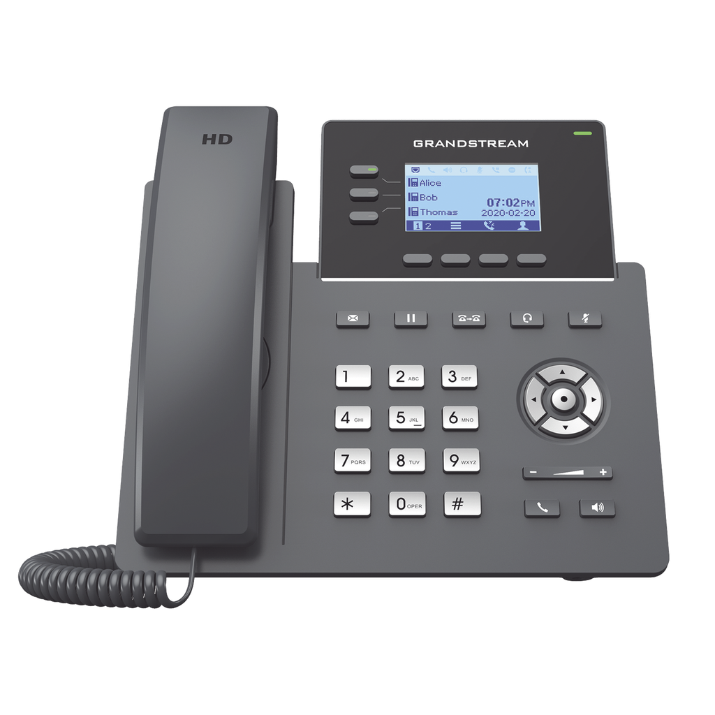 [GRP2603P] Teléfono IP 3 líneas, PoE