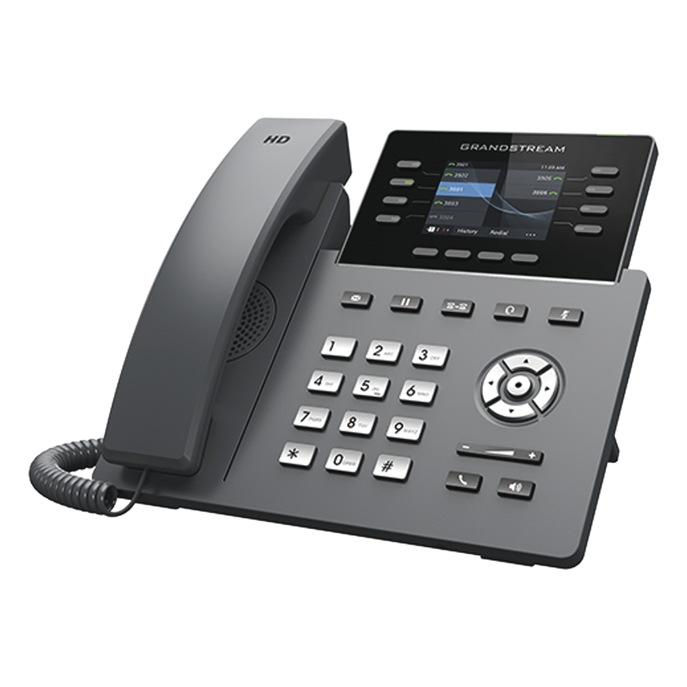 Teléfono IP 8 líneas, PoE, Wi-Fi, Bluetooth, 2.8"