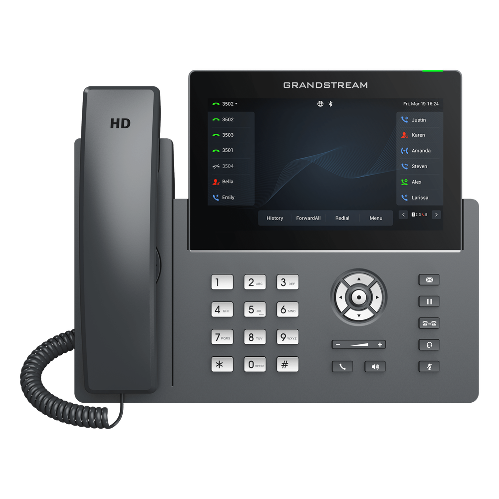 [GRP2670] Teléfono IP 12 líneas, PoE, Wi-Fi, Bluetooth, 7"