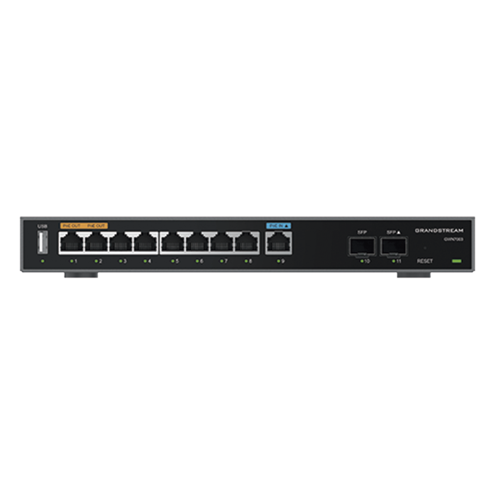 Router 1000 Mbps, 9 puertos, PoE, VPN