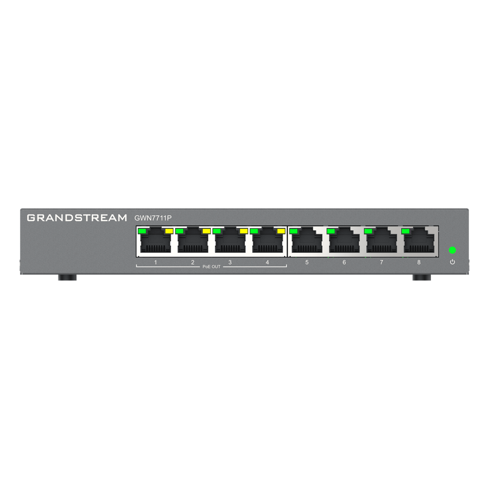 Switch administrable 8 puertos, PoE, Gigabit, capa 2