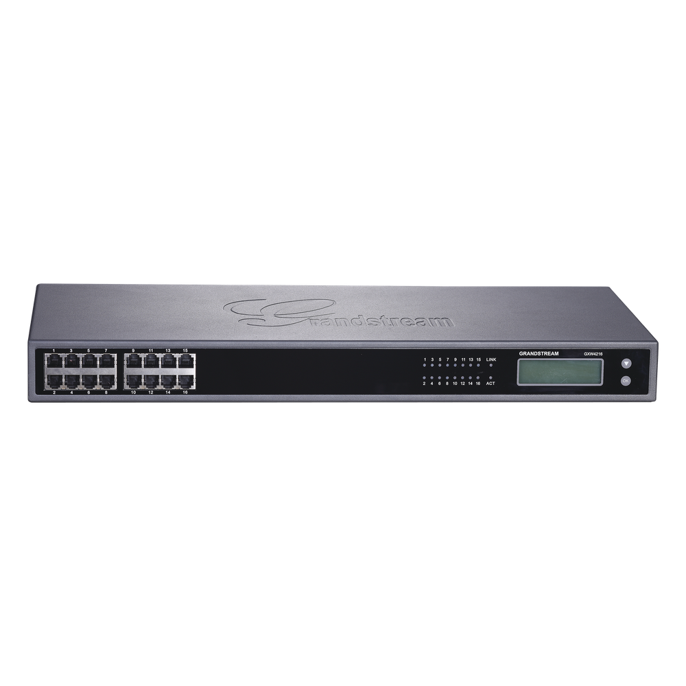 [GXW4216V2] Gateway VoIP GrandStream ATA de 16 puertos FXS + 1 puerto TELCO de 50 pins, para montaje en rack