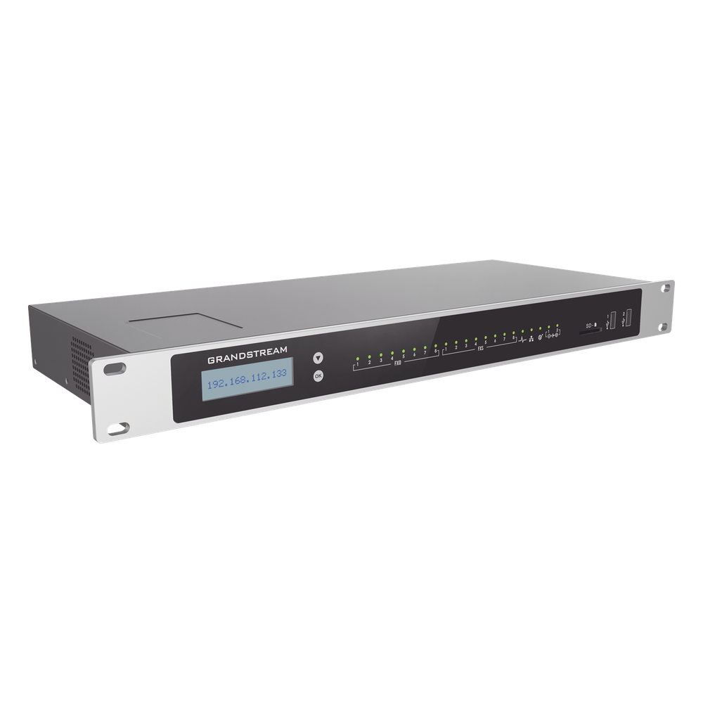 [UCM6308] Conmutador IP-PBX para hasta 3000 usuarios y 450 llamadas simultaneas, 8FXO, 8FXS, para solución de comunicaciones unificadas y colaboración