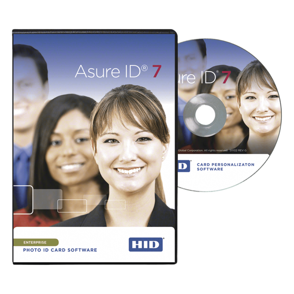 Software Asure ID versión EXPRESS / Compatible con impresoras HID / Personalización de credenciales / Virtual