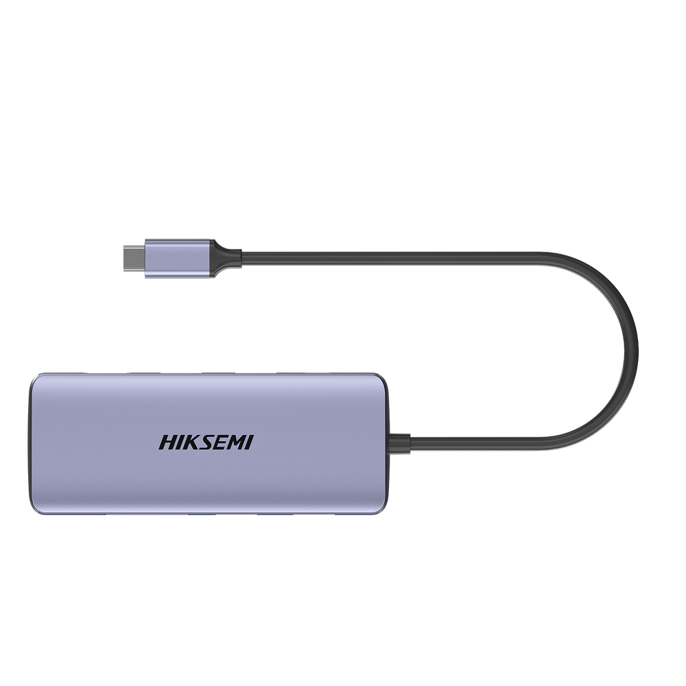[HS-HUB-DS11] Hub USB-C 11 en 1 / HDMI 4K + VGA / 2x USB 3.0 + 2x USB 2.0 / SD + Micro SD / RJ45 Gigabit / PD 100W / Audio / Aleación de Aluminio