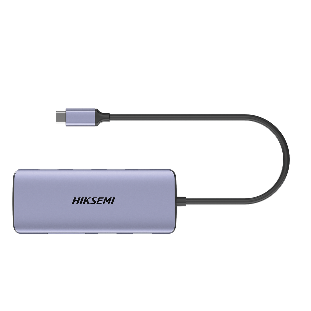 [HS-HUB-DS8] Hub USB-C 8 en 1 / HDMI 4K / 3x USB 3.0 + 1x USB 2.0 / SD + Micro SD / PD 100W / Aleación de Aluminio
