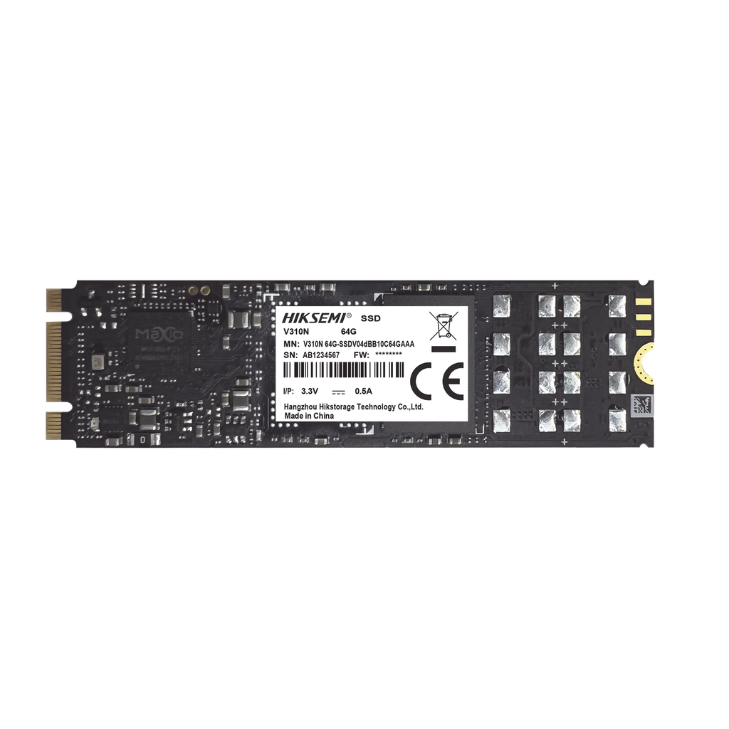 [HS-SSD-V310N/1TB] SSD M.2 para Videovigilancia Móvil / 1TB / Alto Performance / Uso 24 / 7 / Resistente en Alta Temperaturas