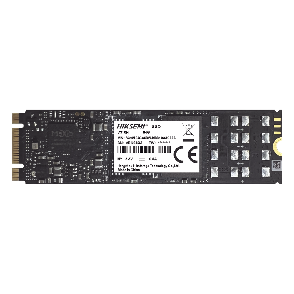 [HS-SSD-V310N/512G] SSD M.2 para Videovigilancia Móvil / 512 GB / SATA III / 550 MB / s Lectura / 525 MB / s Escritura / 24 / 7 / 0°C a 70°C